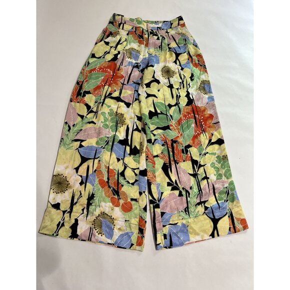 Equipment Lorin Wide Leg Trousers in Yellow Floral - Picture 4 of 7